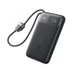 Baseus 10000mAh 22.5W EnerFill FC11 Power Bank – Built in Lightning & Type C Cables Cosmic Black